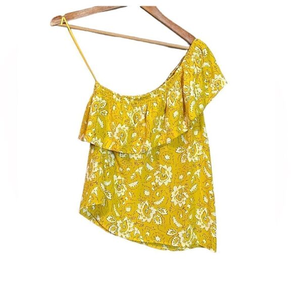 Madewell 100% silk off the shoulder floral shirt - Picture 3 of 15